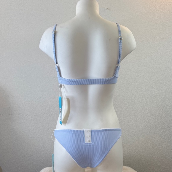 Beach Bunny Striped Blue and White Bikini - Picture 3 of 3